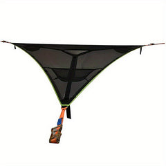 Outdoor Triangular Mesh Hammock Travel Camping Waterproof Lightweight