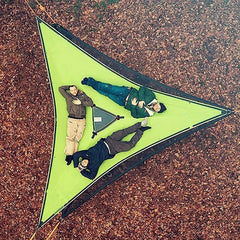 Outdoor Triangular Mesh Hammock Travel Camping Waterproof Lightweight
