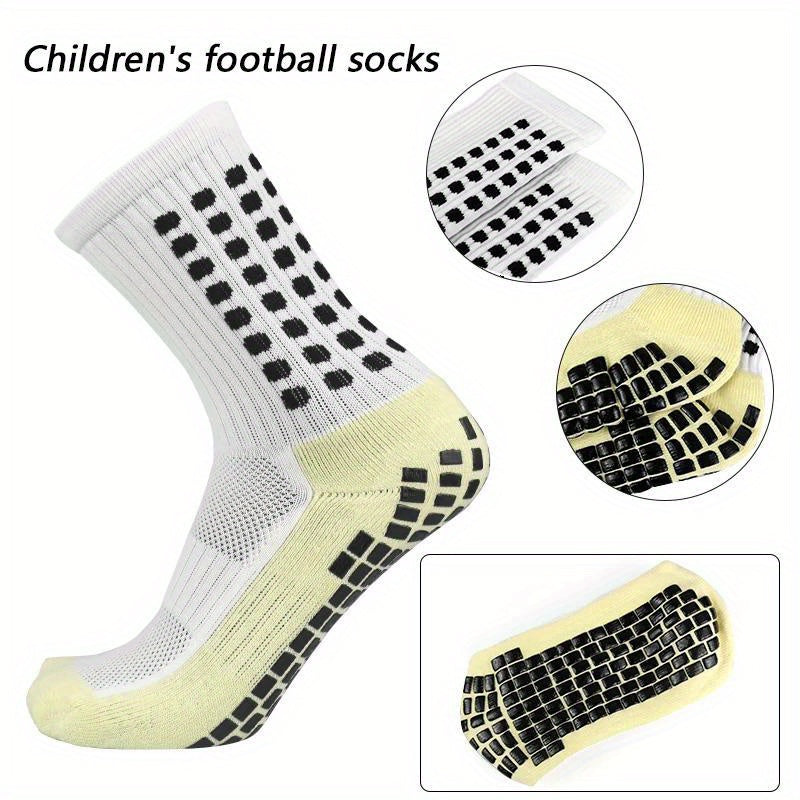 Men's Mid Crew Sport Socks Non Slip Nylon Comfy Breathable Socks