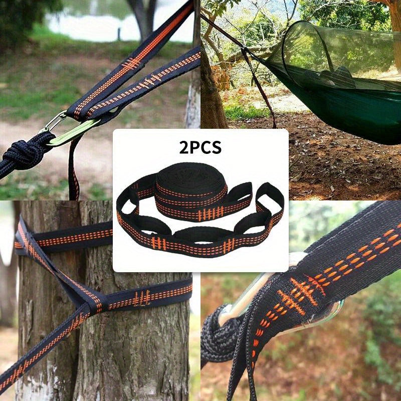 2pcs Hammock Straps High Load Bearing Outdoor Camping