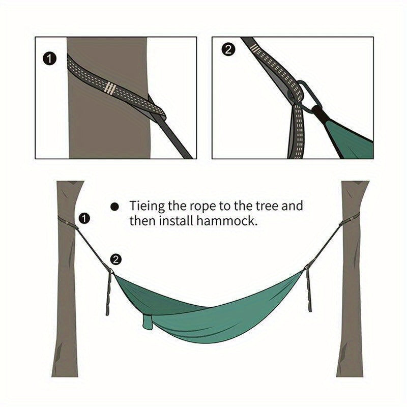 2pcs Hammock Straps High Load Bearing Outdoor Camping