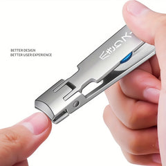 2pcs Stainless Steel Nail Clipper Set with Nail File