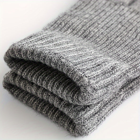 Alpaca Knit & Velvet Touch Screen Gloves for Winter Warmth