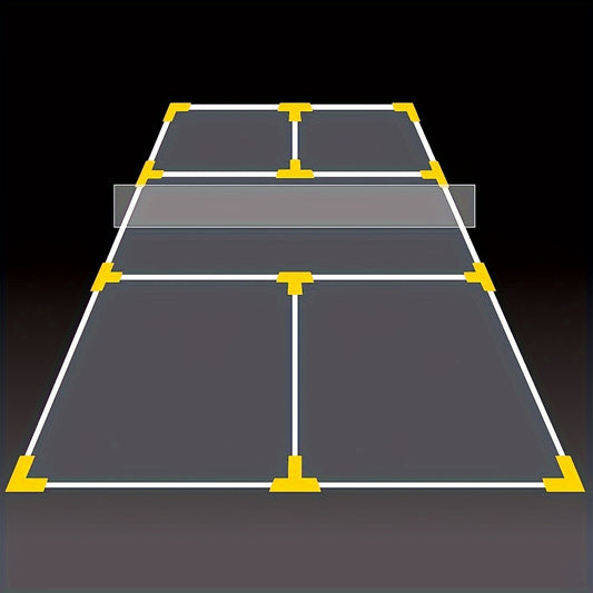 Portable Pickleball Tennis Court Marker Kit for Outdoor Training