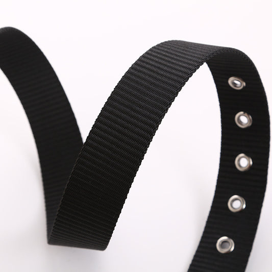 Men's Denim Pants Belt - Breathable Hollow Design