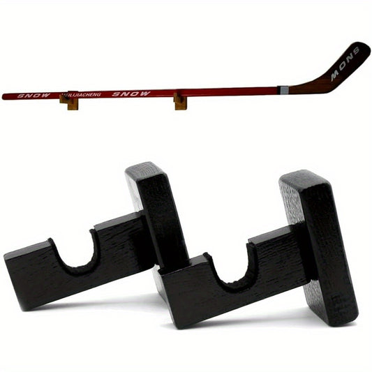 2pcs Hockey Stick Wall Mount Holder Horizontal Racks Supplies