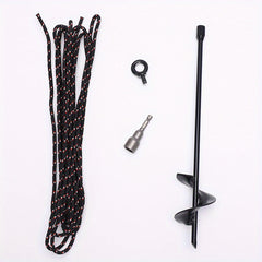 2pcs Tent Spiral Ground Anchor Peg Canopy Tarp Nail Stakes Camping Accessories