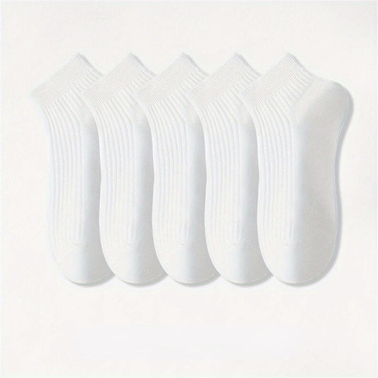 Men's Solid Liner Anklets Socks Soft & Breathable for Outdoor Wear
