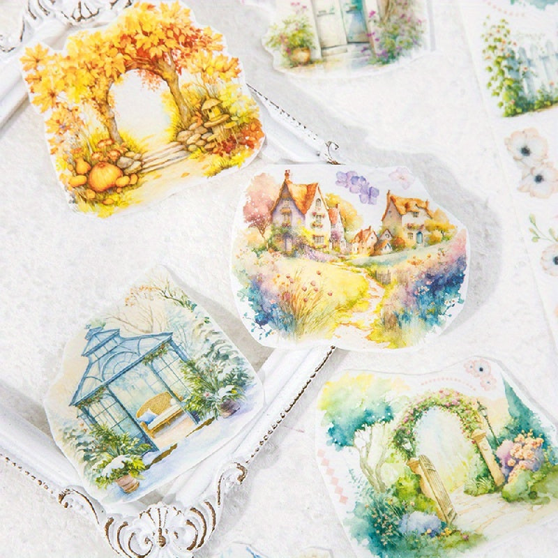 Retro Small Fresh Washi Tape Aromatic Series DIY Decor