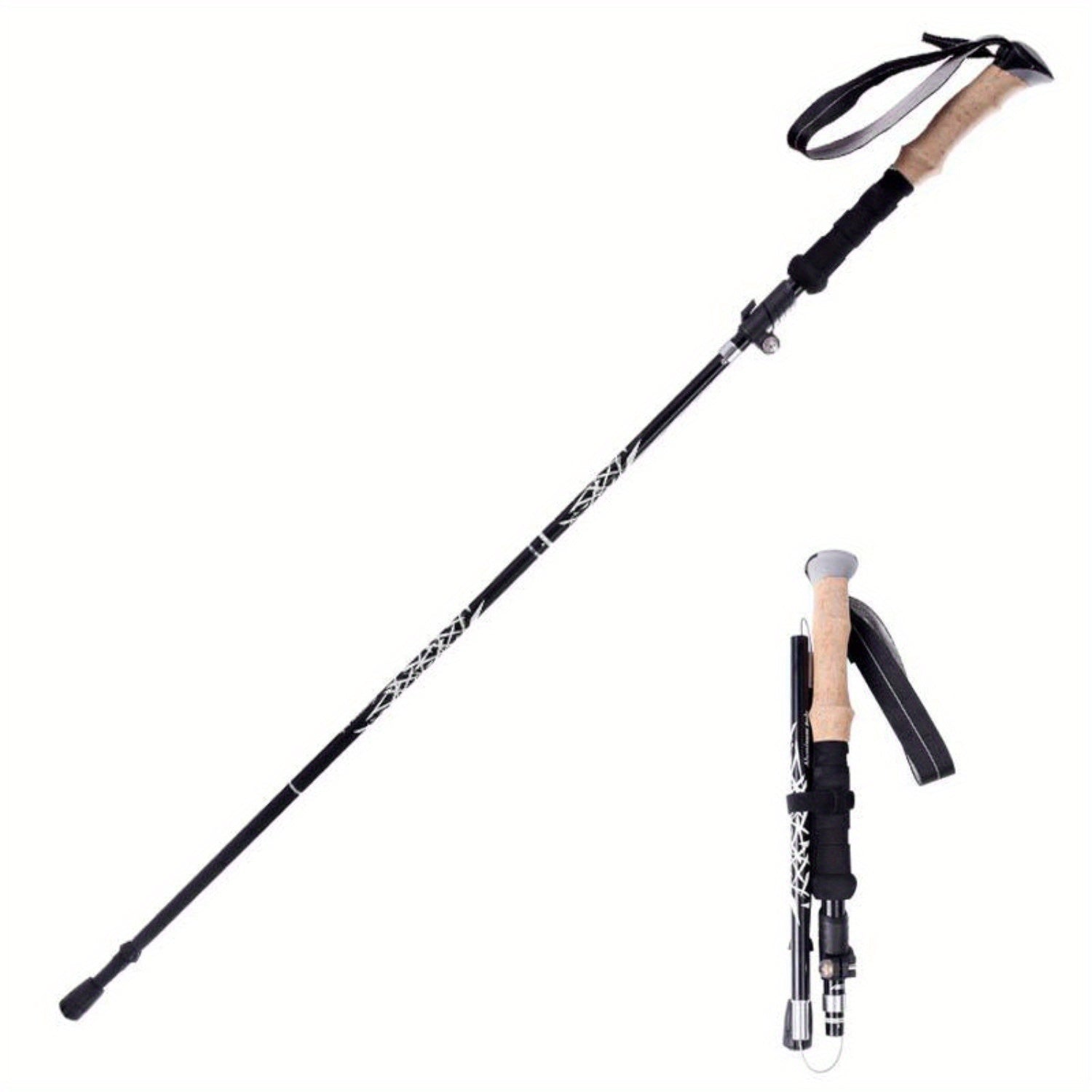 Aluminum Alloy Ultralight Trekking Pole for Outdoor Travel