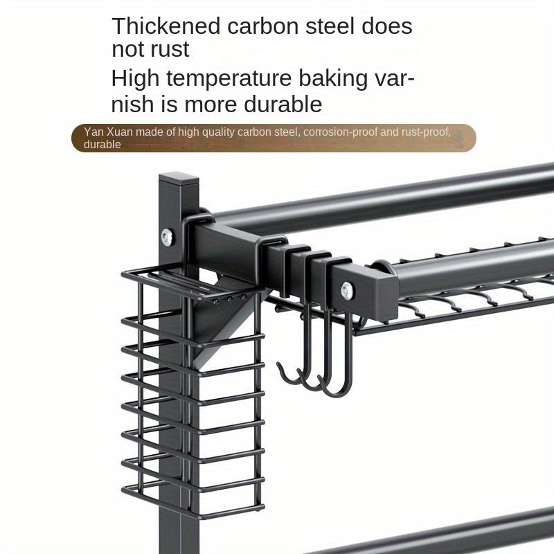 Kitchen Sink Draining Rack Stainless Steel Shelf
