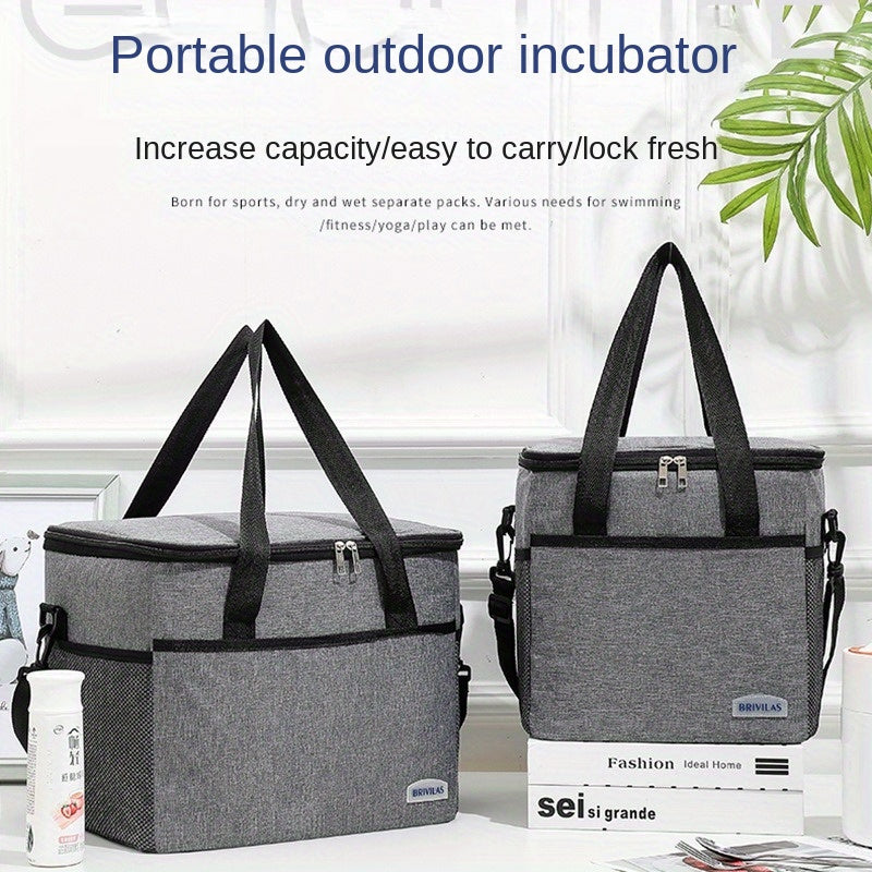 Large Capacity Aluminum Foil Insulation Bag Thickened Lunch Bag