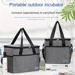 Large Capacity Aluminum Foil Insulation Bag Thickened Lunch Bag
