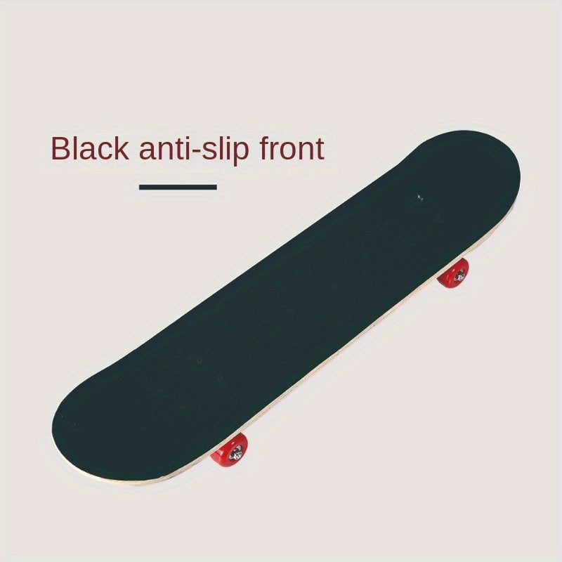 Kids Beginner 4-Wheel Skateboard 78x74cm Non-Slip Maple Outdoor