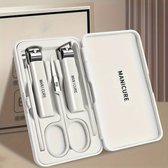 5pc Stainless Steel Nail Clipper Ear Digging Spoon Multipurpose Nail Trimmer