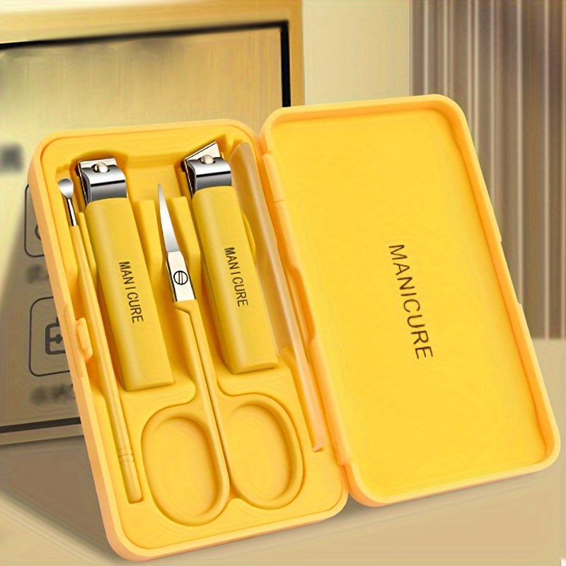 5pc Stainless Steel Nail Clipper Ear Digging Spoon Multipurpose Nail Trimmer