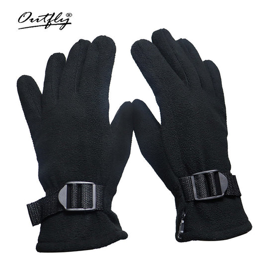 Christmas Outdoor Cycling Warm Ski Gloves Windproof Cold Resistant Thick All Fin