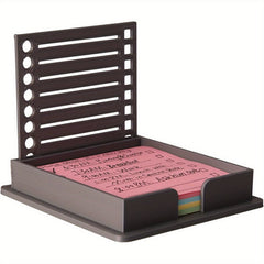 Sticky Note Holder with Stencil Sticky Note Dispenser 3x3 Self Sticky Note Pads