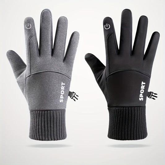 Waterproof Warm Touch Screen Sports Gloves for Snow Driving Running Cycling