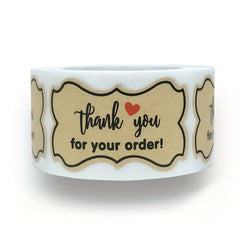 300pcs Thank You For Your Order Stickers Seal Label Stickers