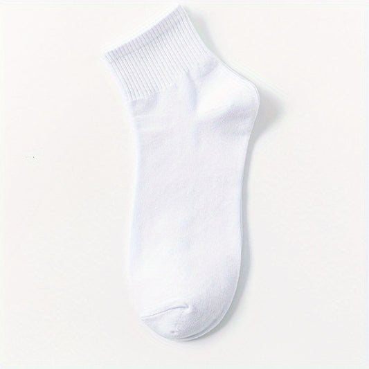 5 Pairs Men's Crew Socks Breathable Casual Unisex Socks