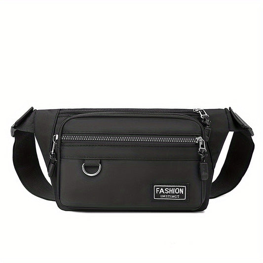 Solid Chest Bag Outdoor Sports Fanny Pack Sling Waist Bag & Crossbody Purse