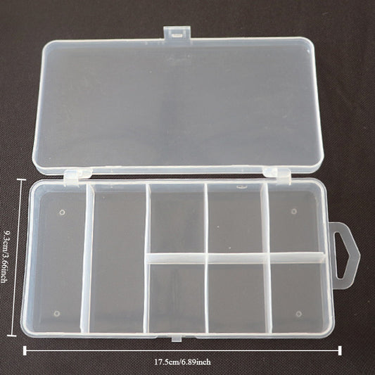 PVC Fishing Tackle Box 3 4 5 8 Compartments Hooks Lures Baits Portable Organizer