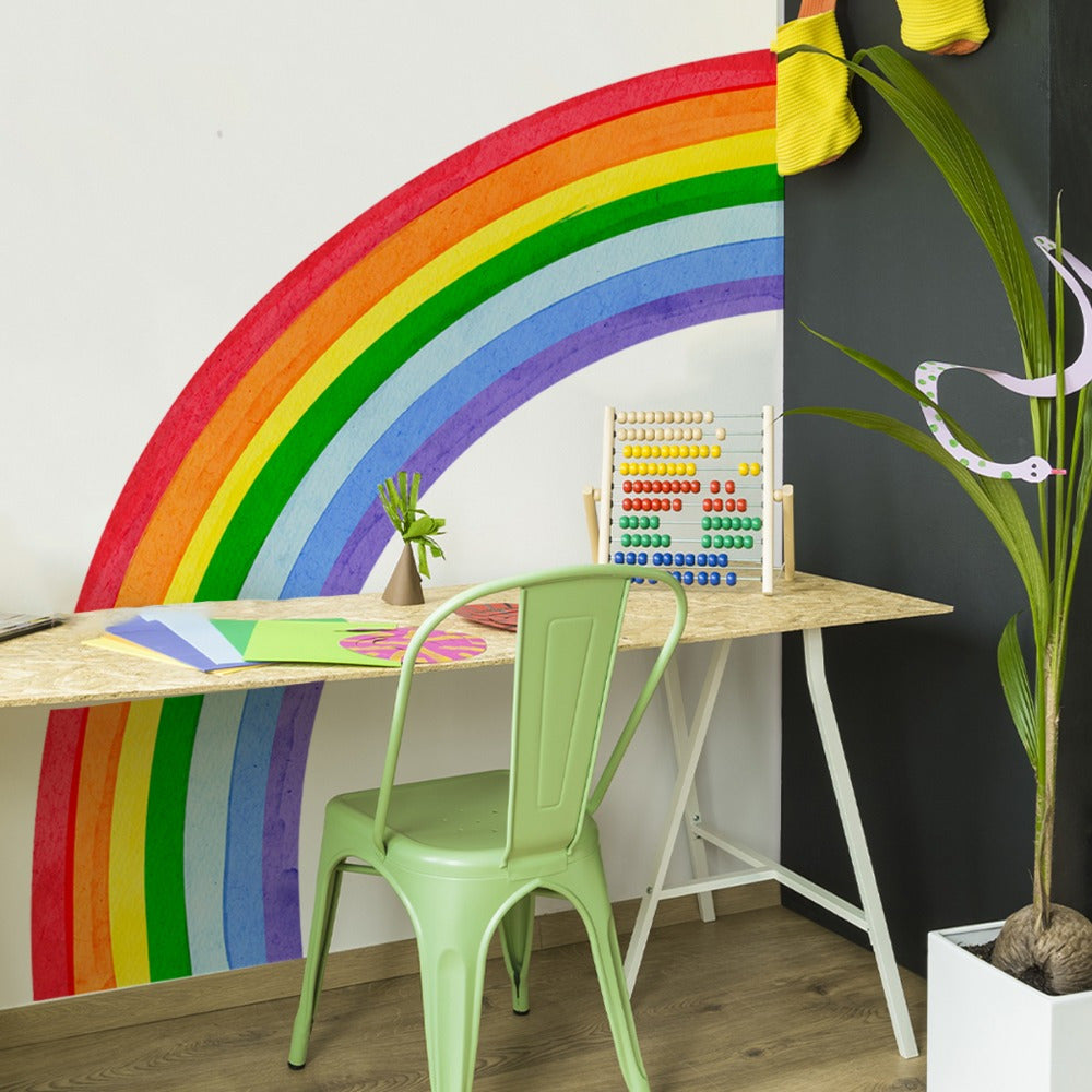 Rainbow Hand-Painted Wall Stickers