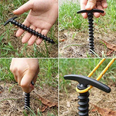 6pcs Camping Tent Ground Nail Stake Canopy Thread Ground Nail 14