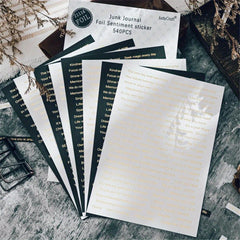 8 Sheets Phrase Stickers Planner Diary Adhesive Paper Flake Sticker Scrapbooking