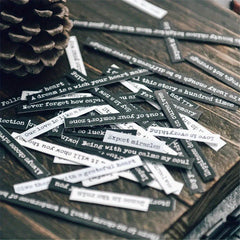 8 Sheets Phrase Stickers Planner Diary Adhesive Paper Flake Sticker Scrapbooking