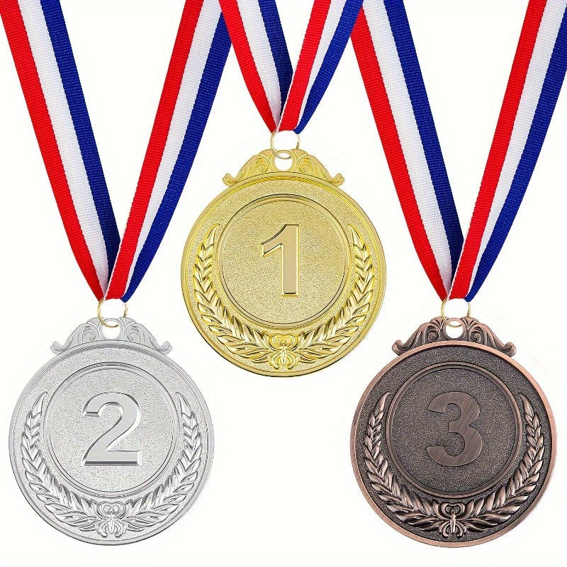Zinc Alloy Sports Award Medals with Neck Ribbon
