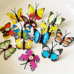 10pcs 3D Simulation Butterfly Thumbtack Corkboard Photo Wall Decoration