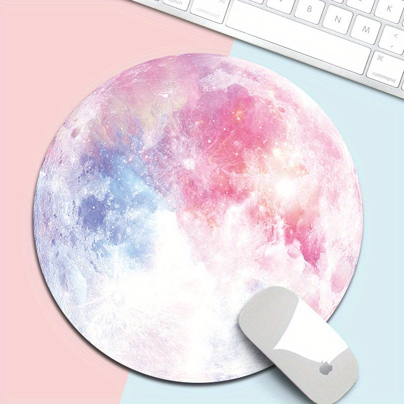 Dream Planet Mouse Pad Soft Rubber Anti-skid Round Pad