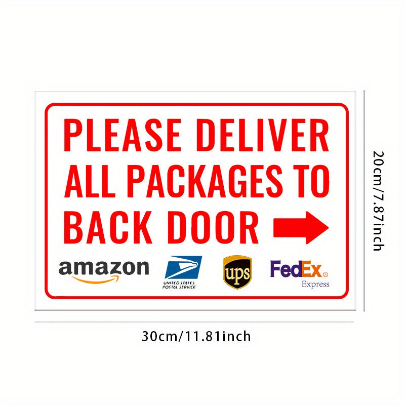 Express Package PVC Stickers for Back Door