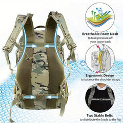 35L Nylon Outdoor Travel Hiking Rucksack Camping Climbing Bag