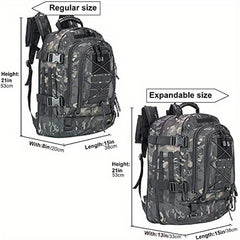 Men's Large Capacity 40L 64L Outdoor Backpack for Travel Hiking Camping Fishing