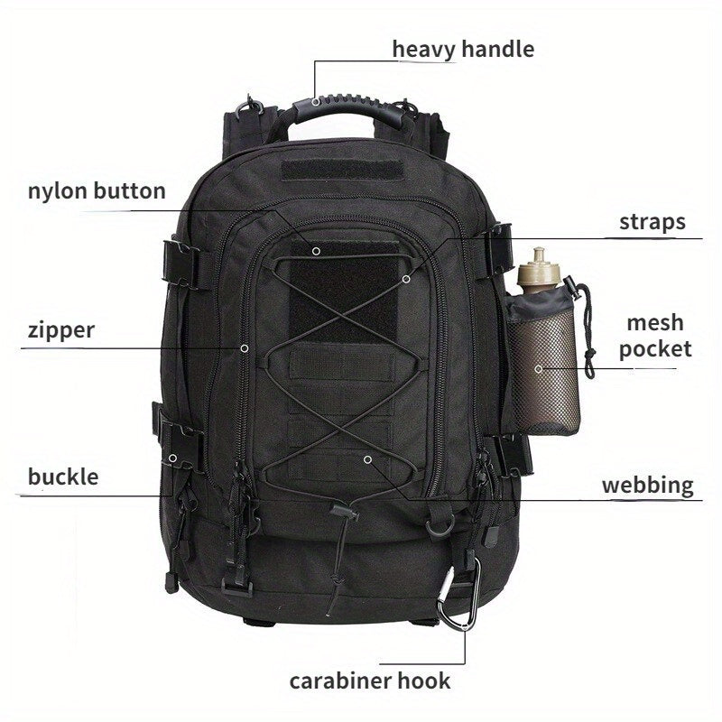 Men's Large Capacity 40L 64L Outdoor Backpack for Travel Hiking Camping Fishing