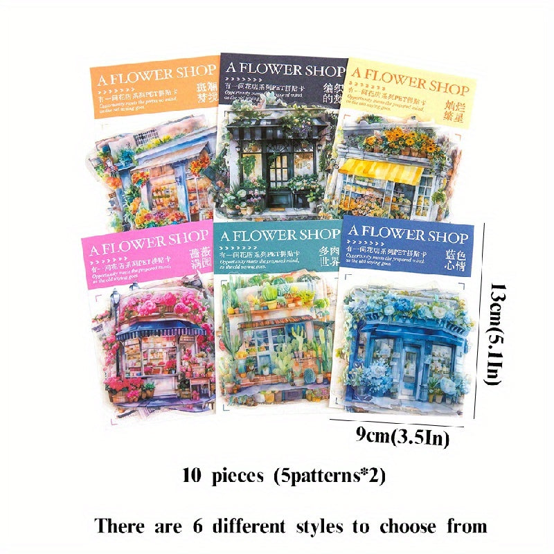 10pcs Guka Sticker Pack 5 1In 3 5In Waterproof DIY Journal Decorative Sticker