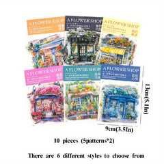 10pcs Guka Sticker Pack 5 1In 3 5In Waterproof DIY Journal Decorative Sticker