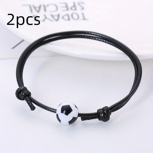 Adjustable Sports Rope Bracelets for Women Fans