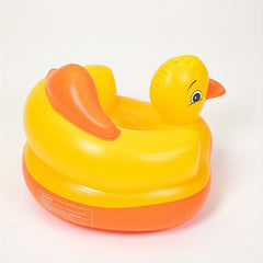 Thickened Inflatable Yellow Duck Bath Seat Baby Learning Sofa