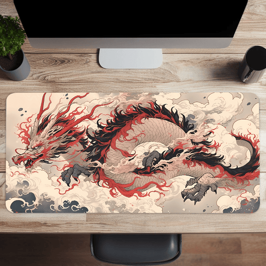 Dragon Pattern Mouse Mat Waterproof Office Mouse Pad