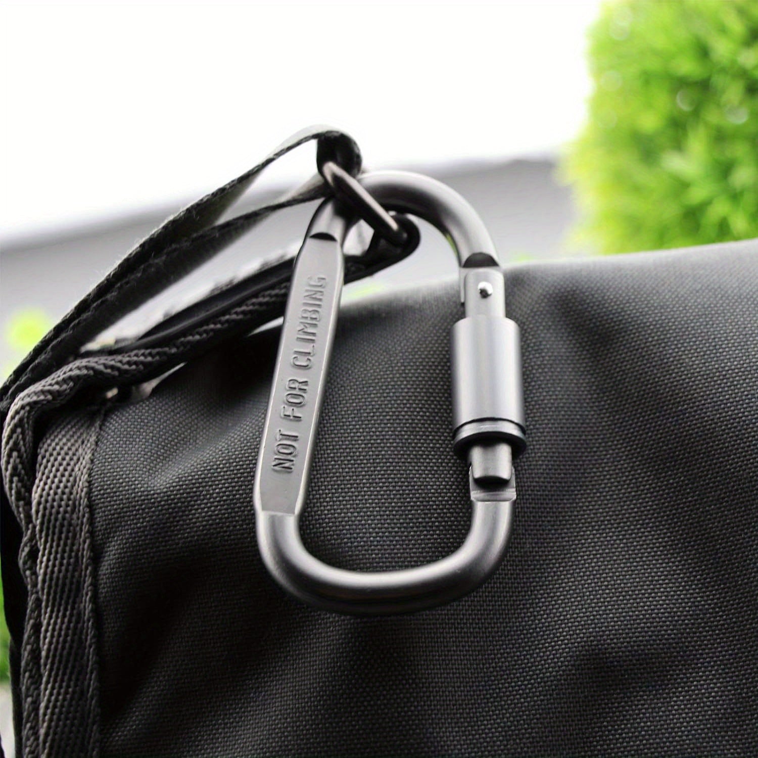Carabiner Clip D Shape Buckle Snap Keychain Hook For Backpack Belt Loop