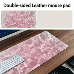 Pink Mouse Mat Waterproof Office Desk Pad Home Mouse Mat