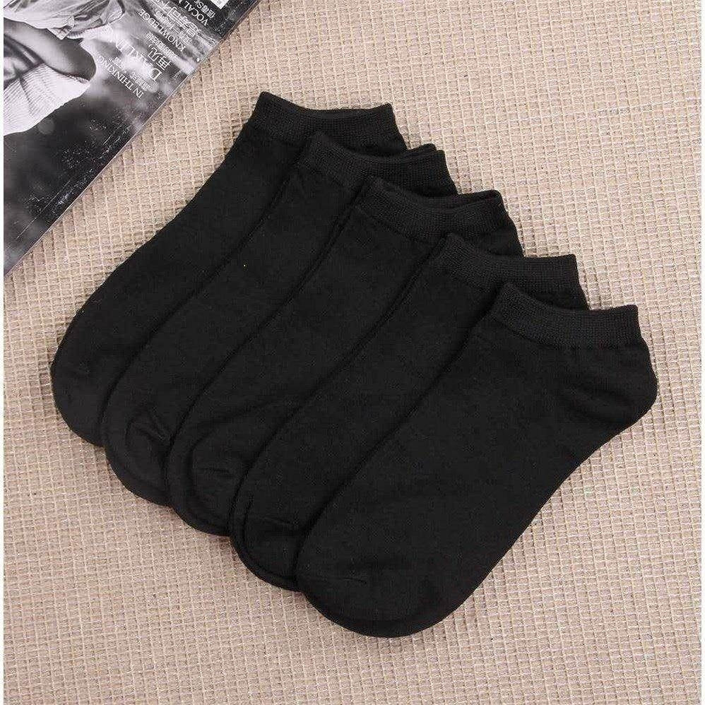 Teen's Solid Liner Anklets Socks - 5 Pairs