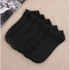Teen's Solid Liner Anklets Socks - 5 Pairs