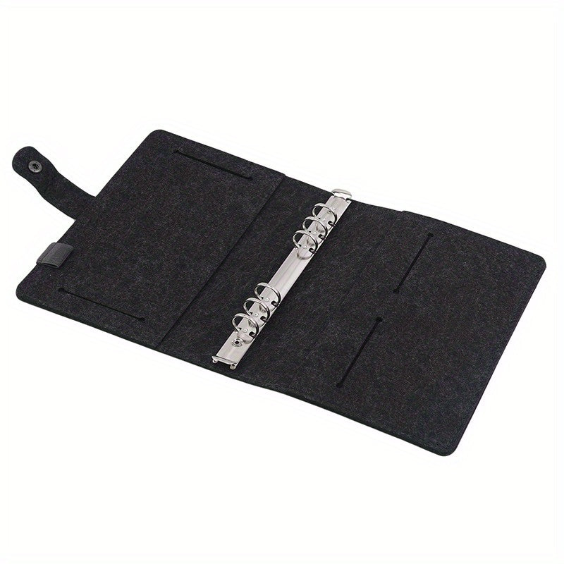 Felt 6 Hole Loose Leaf Notebook Diary Minimalist Style Journal Book