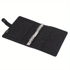 Felt 6 Hole Loose Leaf Notebook Diary Minimalist Style Journal Book