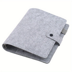 Felt 6 Hole Loose Leaf Notebook Diary Minimalist Style Journal Book